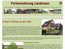 Tablet Screenshot of ferienwohnung-landmann.vkv-winsen.de